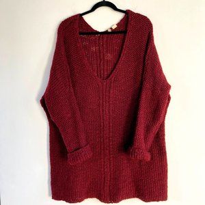 Anthropologie Moth Alpaca Wool Blend Sweater Sz LG